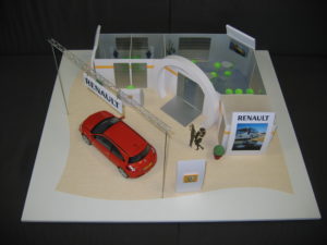 Maquette stand Renault